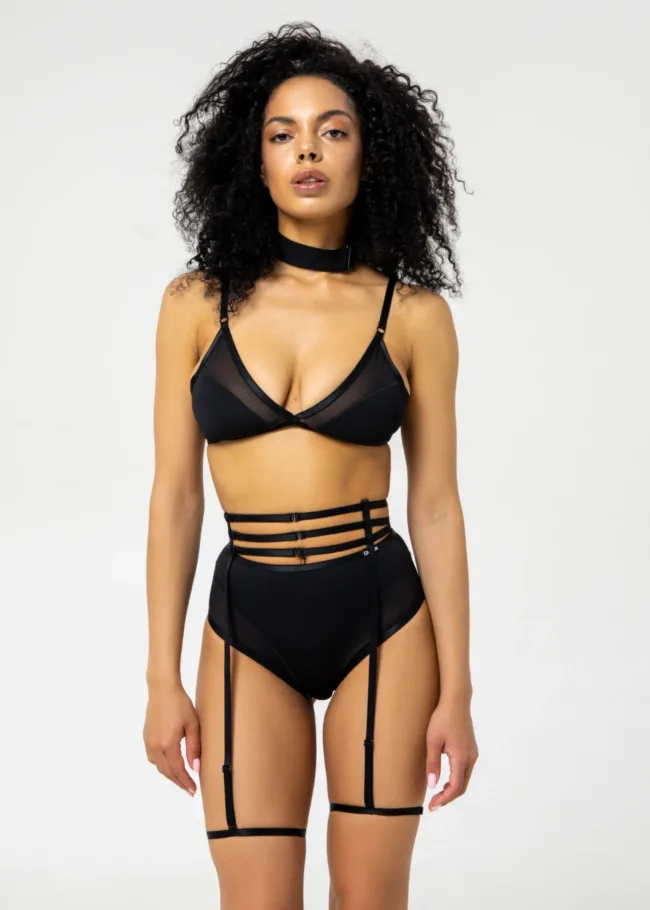 Adjustable Garter Belt – BUTTERFLY SOUL – Black - 1Queens Kyiv 1345 2 scaled