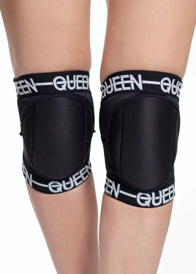 Класичні наколінники – QUEEN SPORT – Чорні - 2 32