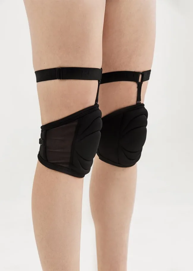 Наколінники зі зйомними гартерами – SENSE – Чорні - 21
