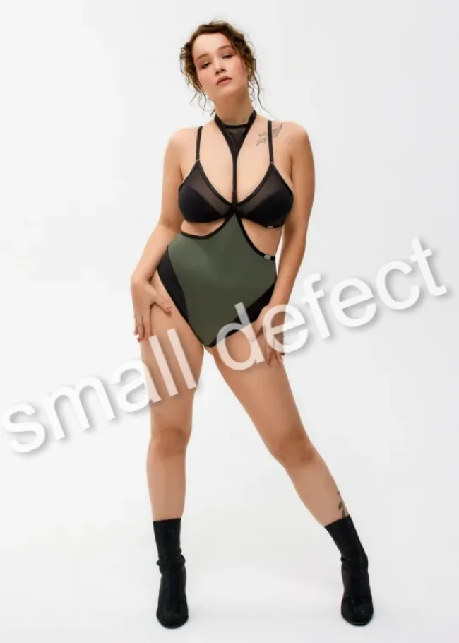 Overestimated Ultra high bottom with choker - Glory - Jungle green - L - 21.12 Dance clothes0391 768x768 1