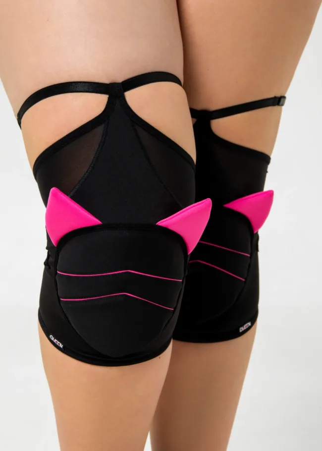 Класичні наколінники з сіткою – KITTY BOMBS – Рожеві - 2Queens Kyiv 0562 scaled