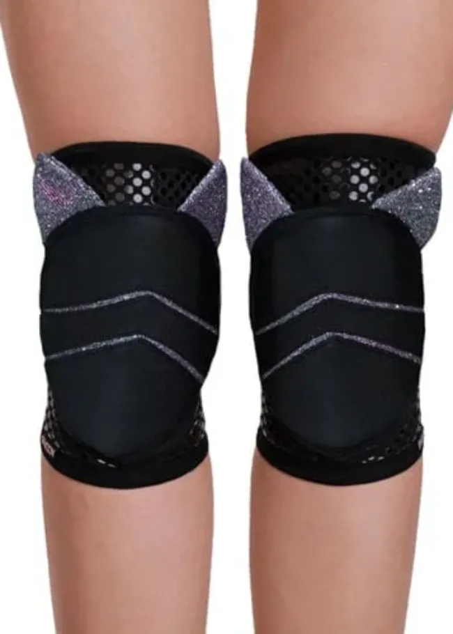 Grippy Knee Pads – MOON CAT – Black - mooncat knee pads